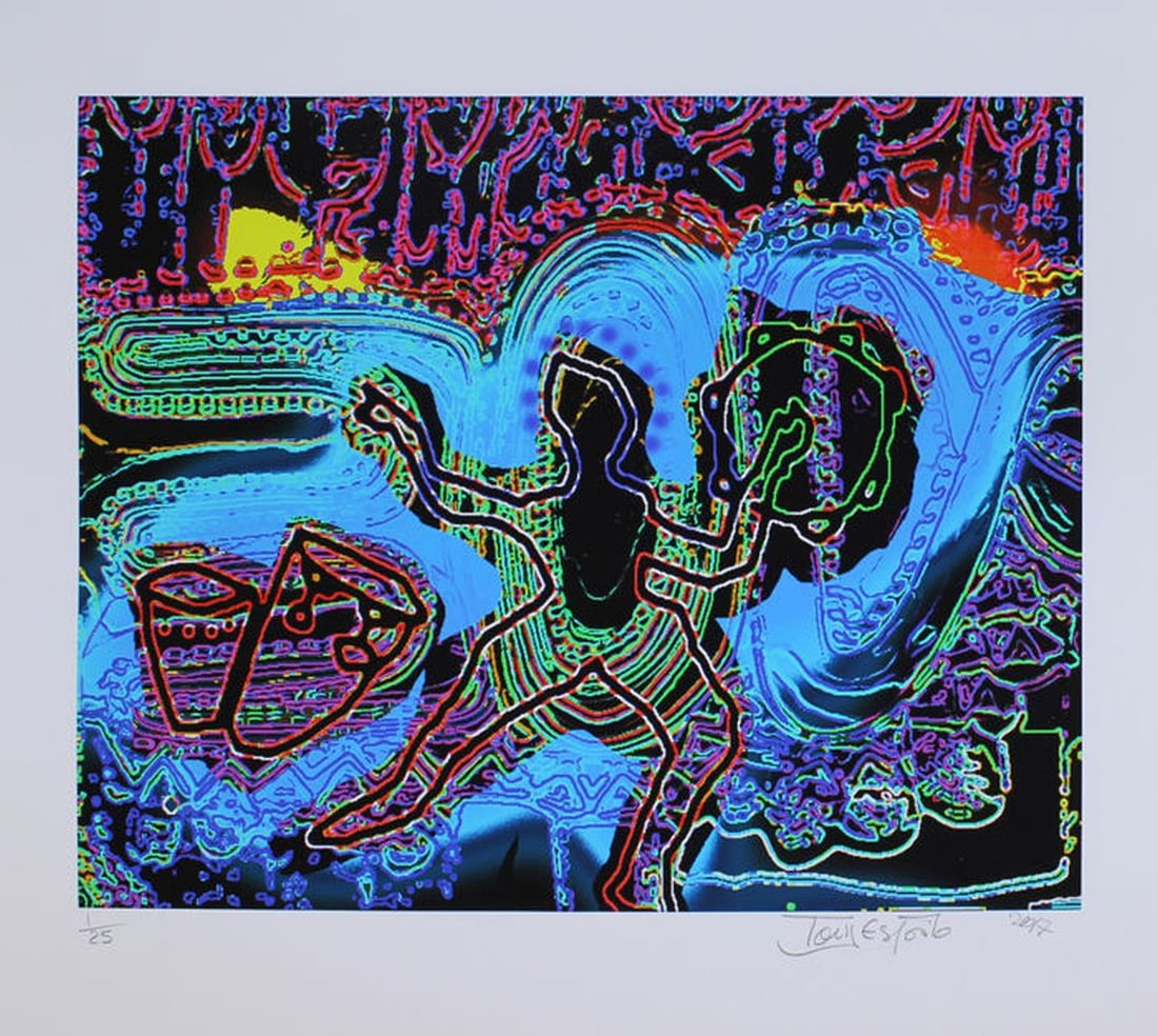 Esposito, Tony - Lithograph.: Artist: Esposito, Tony Title: Summer Dance - Night Technique: Lithograph on Heavy weight smooth paper size: 55 x 61 cm. (21,65 x 24 inch) Framed: Not framed More Information Edition: 15/25.