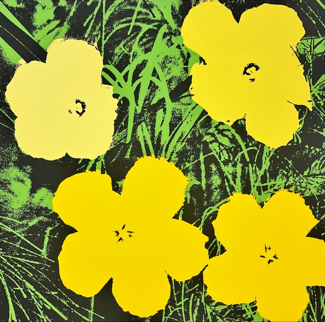Andy Warhol - Screenprint - Flowers: Artist: Warhol, Andy Title: Flowers Technique: Screenprint on Museum board (heavy weight paper) size: 91 x 91 cm. (35,85 x 35,85 inch) Framed: Not framed More Information<