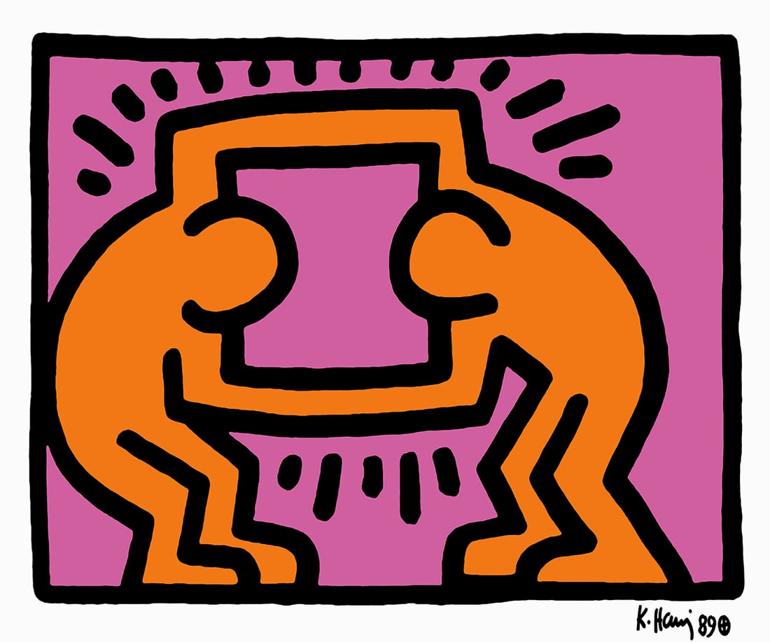 Keith Haring - Screenprint - Signed and hand numbered (1 of 4)