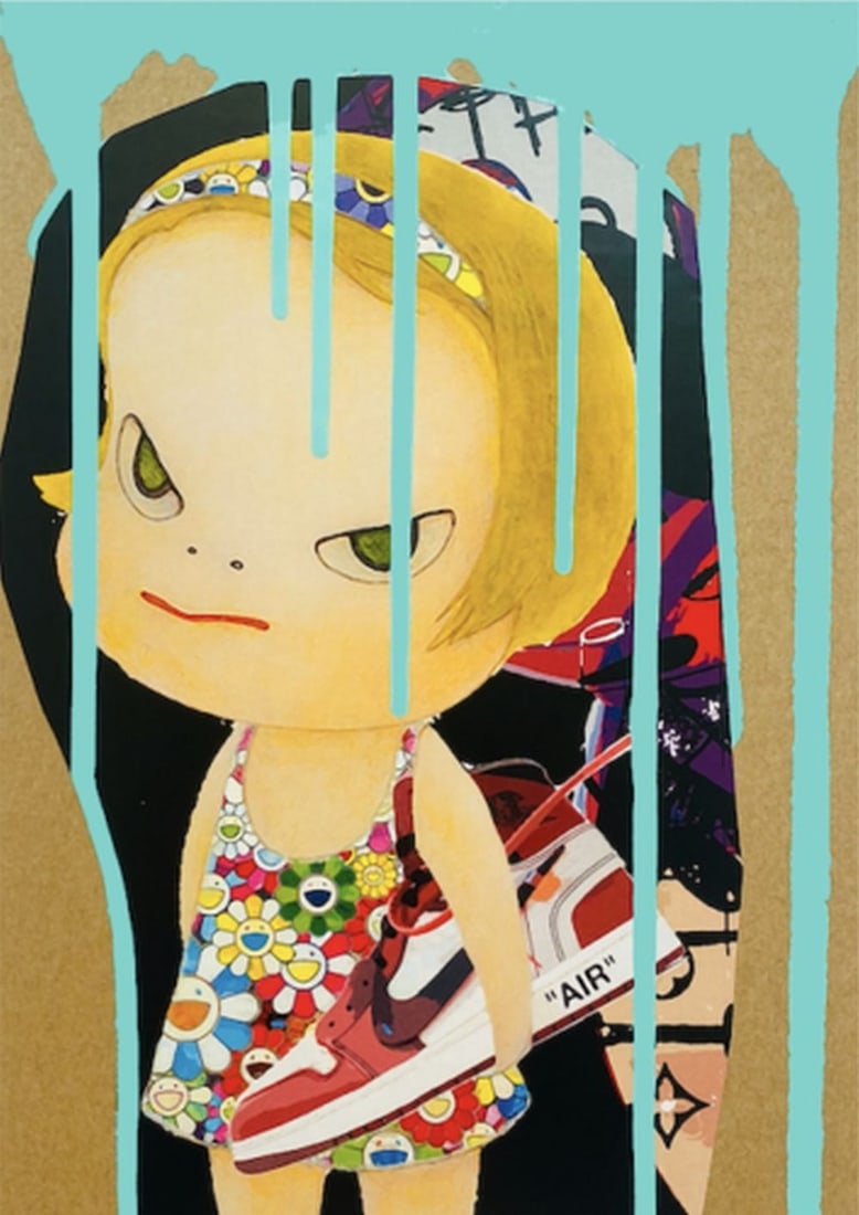 Death NYC - Cute AJ Drip Card B - Silkscreen: Artist: Death NYC Title: Cute AJ Drip Card B Technique: Silkscreen on Fine art 300 gsm paper size: 45 x 32 cm. (17,7 x 12,6 inch) Framed: Not framed More Information Hand signature by the Artist.
