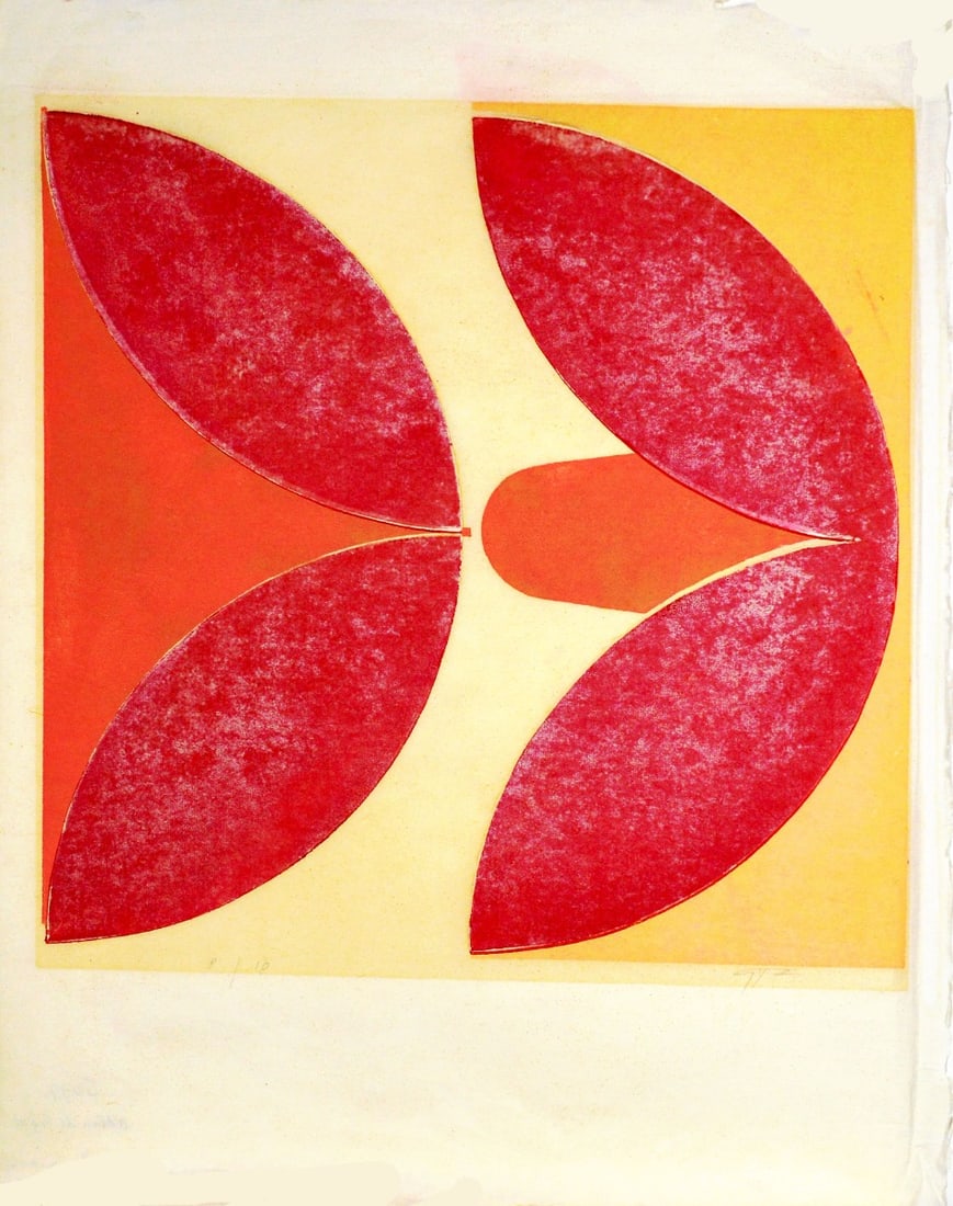 Adrian Gryzel - Silkscreen: Artist: Gryzel, Adrian Title: NO II "Made is lief" Technique: Silkscreen on Japon Paper size: 70 x 54 cm. (27,55 x 21,25 inch) Framed: Not framed More Information