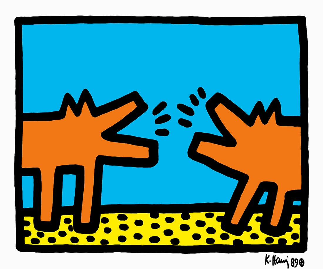 Keith Haring - Screenprint - Signed and hand numbered (1 of 4)