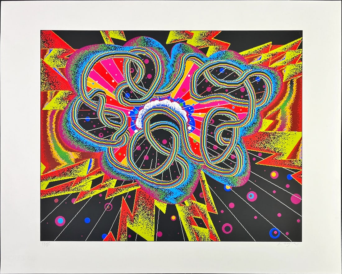 Shinkichi Tajiri - Lithograph - Hand signed: Artist: Tajiri, Shinkichi Title: The Big Bang Technique: Lithograph on Handmade paper size: 56 x 70 cm. (22,05 x 27,55 inch) Framed: Not framed More Information Shinkichi Tajiri (Los Angeles, 1923