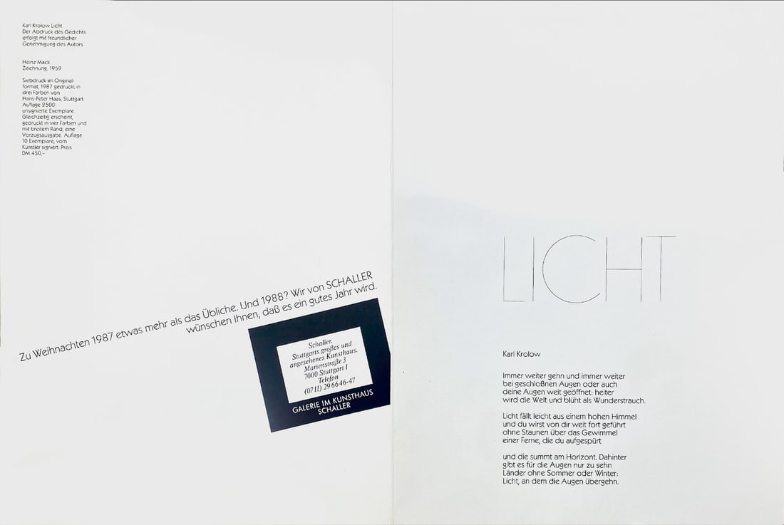 Heinz Mack - Silkscreen - 2