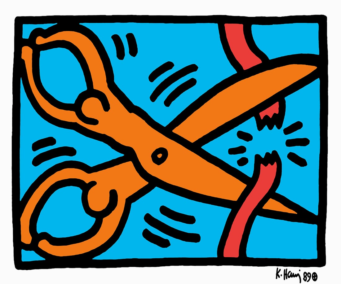 Keith Haring - Screenprint - Signed and hand numbered (1 of 4)