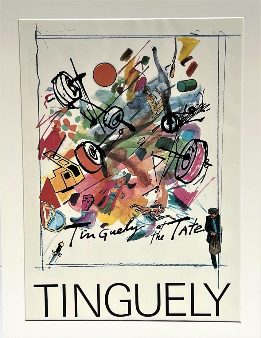 Jean Tinguely - Original Poster: Artist: Tinguely, Jean Title: Tinguely at the Tate Gallery Technique: Poster/Affiche on Smooth paper size: 76 x 50 cm. (29,9 x 19,7 inch) Framed: 80 x 60 cm. (31,5 x 23,6 inch) More Information Jean