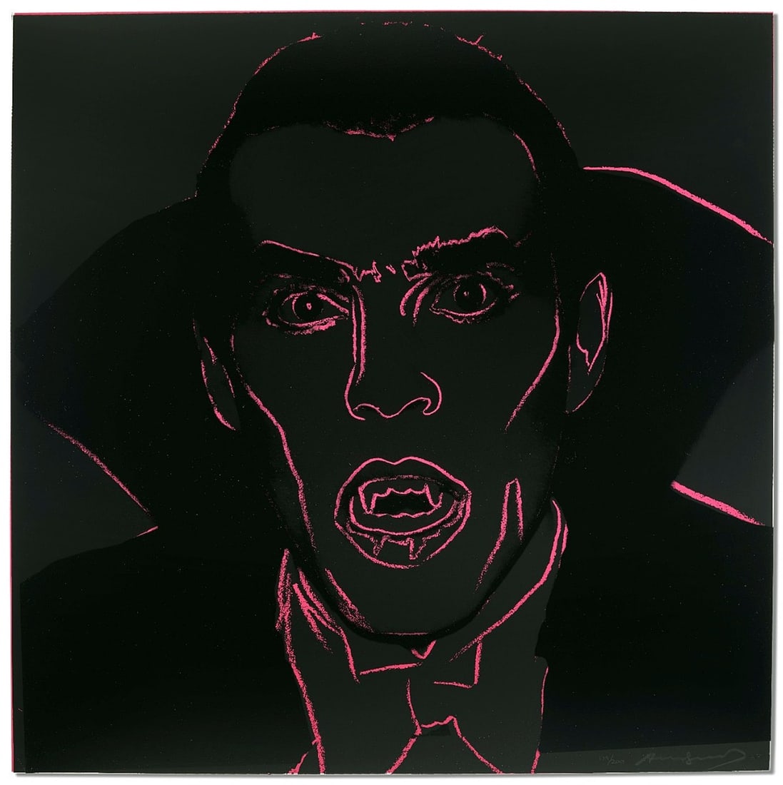 Andy Warhol - Myths - Dracula - Screenprint with Diamond Dust (1 of 2)