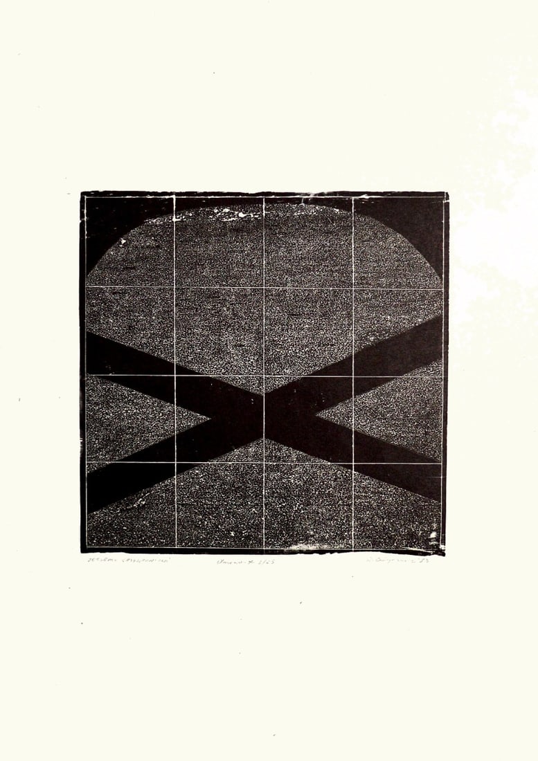 Gieryszewski, Ryszard - Silkscreen - Handsigned: Artist: Gieryszewski, Ryszard Title: Jerzemikrzy Technique: Silkscreen on Bütten, Handmade paper size: 48 x 34,5 cm. (18,9 x 13,6 inch) Framed: Not framed More Information Hand-Signed, titled and