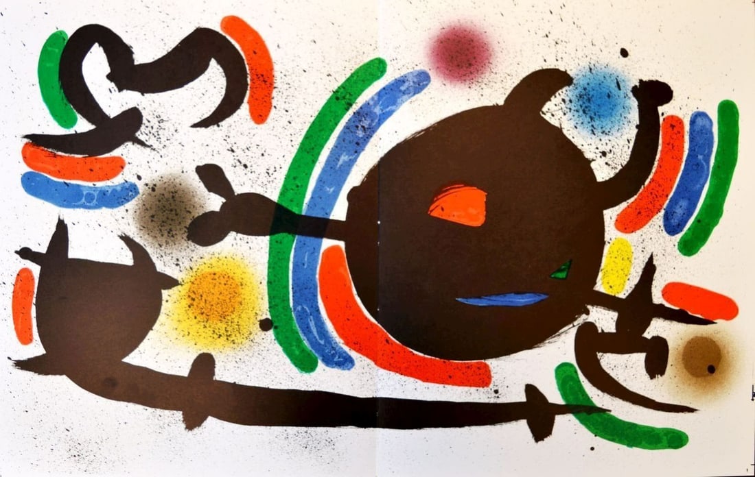 Miro, Joan - Lithograph.: Artist: Miró, Joan Title: Litografia original X Technique: Lithograph on BFK Rives paper size: 33 x 51 cm. (13 x 20,1 inch) Framed: Not framed More Information Publishe