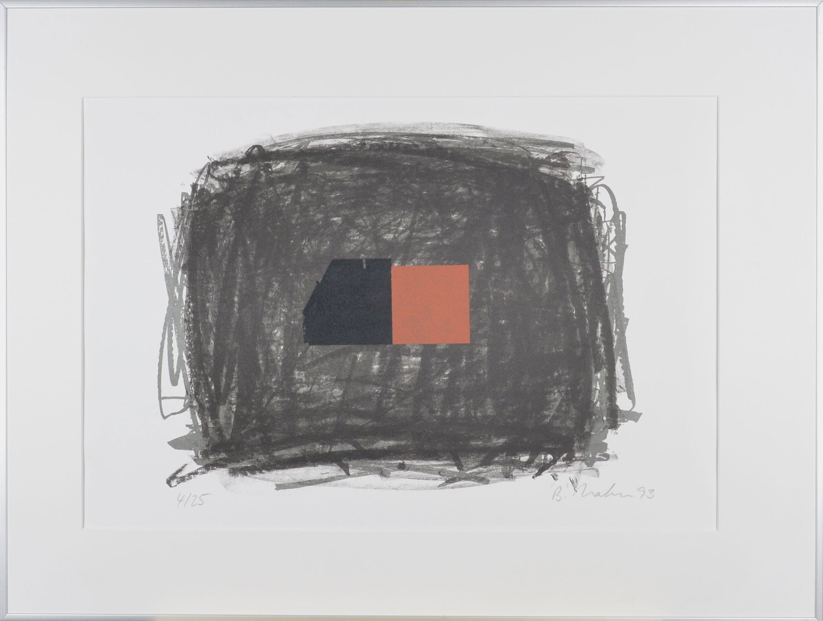 Hahn, Bernd - Lithograph - Handsigned: Artist: Hahn, Bernd Title: Composition Technique: Lithograph on Hahnemühle Velvet size: 60 x 80 cm. (23,6 x 31,5 inch) More Information Hand-Signed and numbered with pencil by th