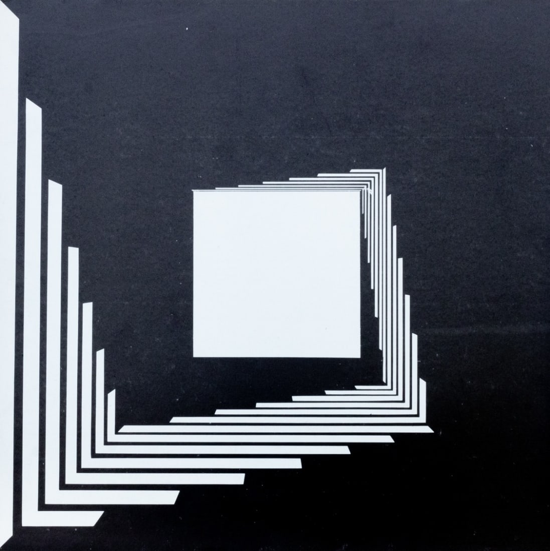 Morandini, Marcello - Silkscreen - Handsigned: Artist: Morandini, Marcello Title: Geometrische Komposition Technique: Silkscreen on Handmade paper size: 28 x 28 cm. (11 x 11 inch) Framed: Not framed More Information