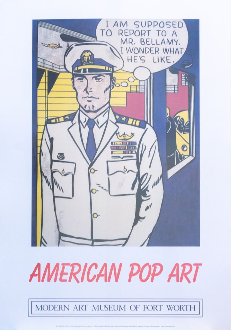 Lichtenstein, Roy - Offset Poster: Artist: Lichtenstein, Roy Title: American Pop Art Technique: Silkscreen on Smooth paper size: 86 x 60 cm. (33,85 x 23,6 inch) Framed: Not framed More Information Poster published by the Modern Art