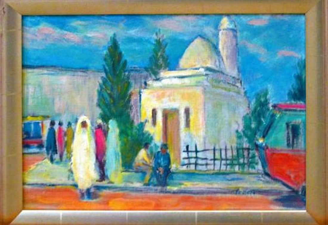 Kok, Simon - Oil Painting - Handsigned: Artist: Kok, Simon Title: Sousse Tunesië Technique: Oil painting on Canvas size: 30,5 x 40,5 cm. (12 x 15,95 inch) More Information Handsigned.Titlel: Sousse Tunesië. Comes with frame. Simon Kok
