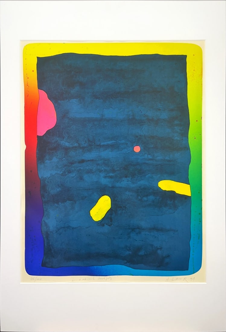 Aleš Lamr - Lithograph - Hand signed: Artist: Lamr, Aleš Title: Unreadable title Technique: Lithograph on Handmade paper size: 85 x 65 cm. (33,45 x 25,6 inch) Framed: 101 x 71 cm. (39,75 x 27,95 inch) More Information Aleš Lamr