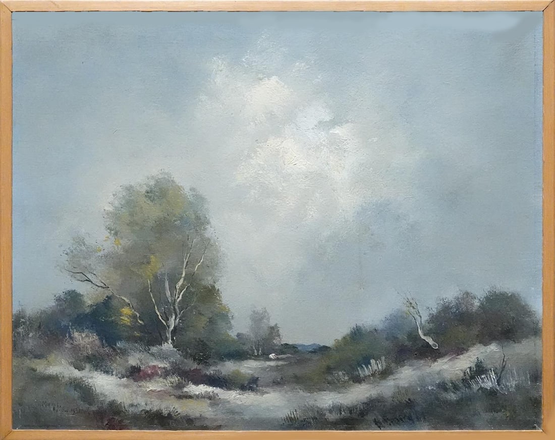 Antoon Markus - Oil painting - Hand signed: Artist: Markus, Antoon Title: Dune landscape Technique: Oil painting on Canvas size: 40 x 50 cm. (15,75 x 19,7 inch) More Information Antoon Markus - Arnhem 1870-1955 Oosterbeek. artist / painter.
