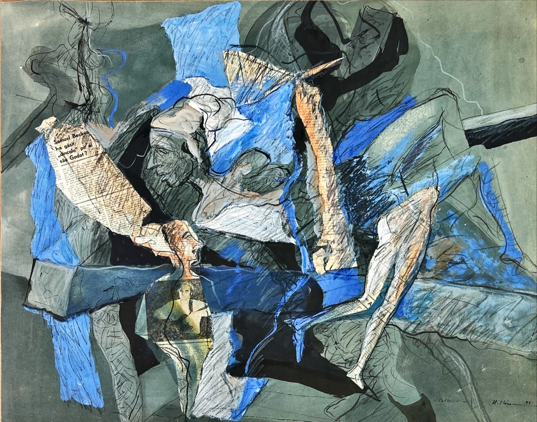 Mihai Chiuaru - Mixed Techniques - Hand signed: Artist: Chiuaru, Mihai Title: Capriccio Technique: Mixed techniques on Handmade paper size: 59,5 x 75,5 cm. (23,45 x 29,7 inch) Framed: Not framed More Information Mihai Chiuaru is a contemporary