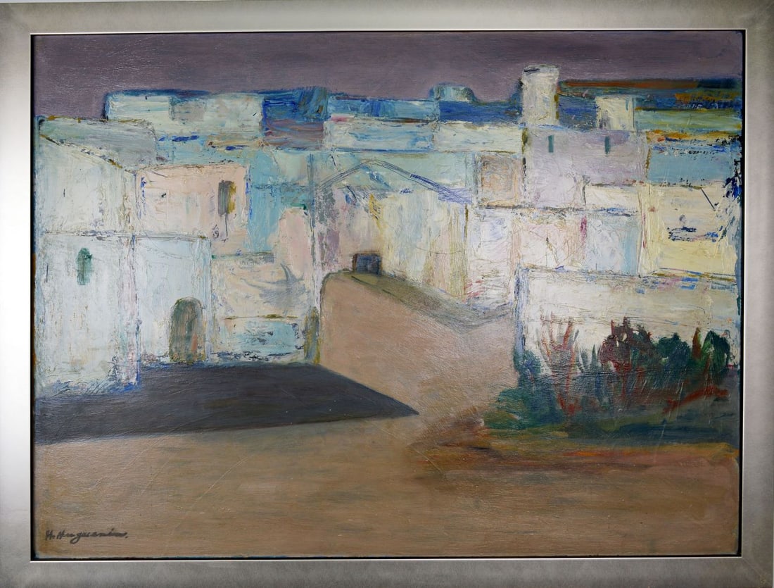 Hugasenius, H - Oil Painting - Handsigned: Artist: Hugasenius, H Title: No Title Technique: Oil painting on Panel size: 73 x 95 cm. (28,75 x 37,4 inch) More Information Handsignedn comes with nice new frame. Dutch school. About the artist