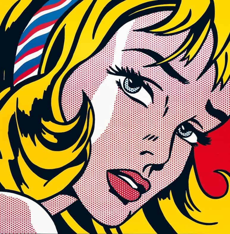 Lichtenstein, Roy - Screenprint: Artist: Lichtenstein, Roy Title: Girl with Hair Ribbon Technique: Screenprint on Lenox museum board size: 91,4 x 91,4 cm. (36 x 36 inch) Framed: Not framed More Information