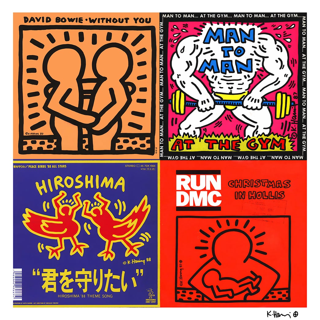 Keith Haring - Screenprint - Signed and hand numbered: Artist: Haring, Keith Title: Untitled Technique: Screenprint on Lenox museum board size: 96,5 x 96,5 cm. (38 x 38 inch) Framed: Not framed More Information Keith Haring
