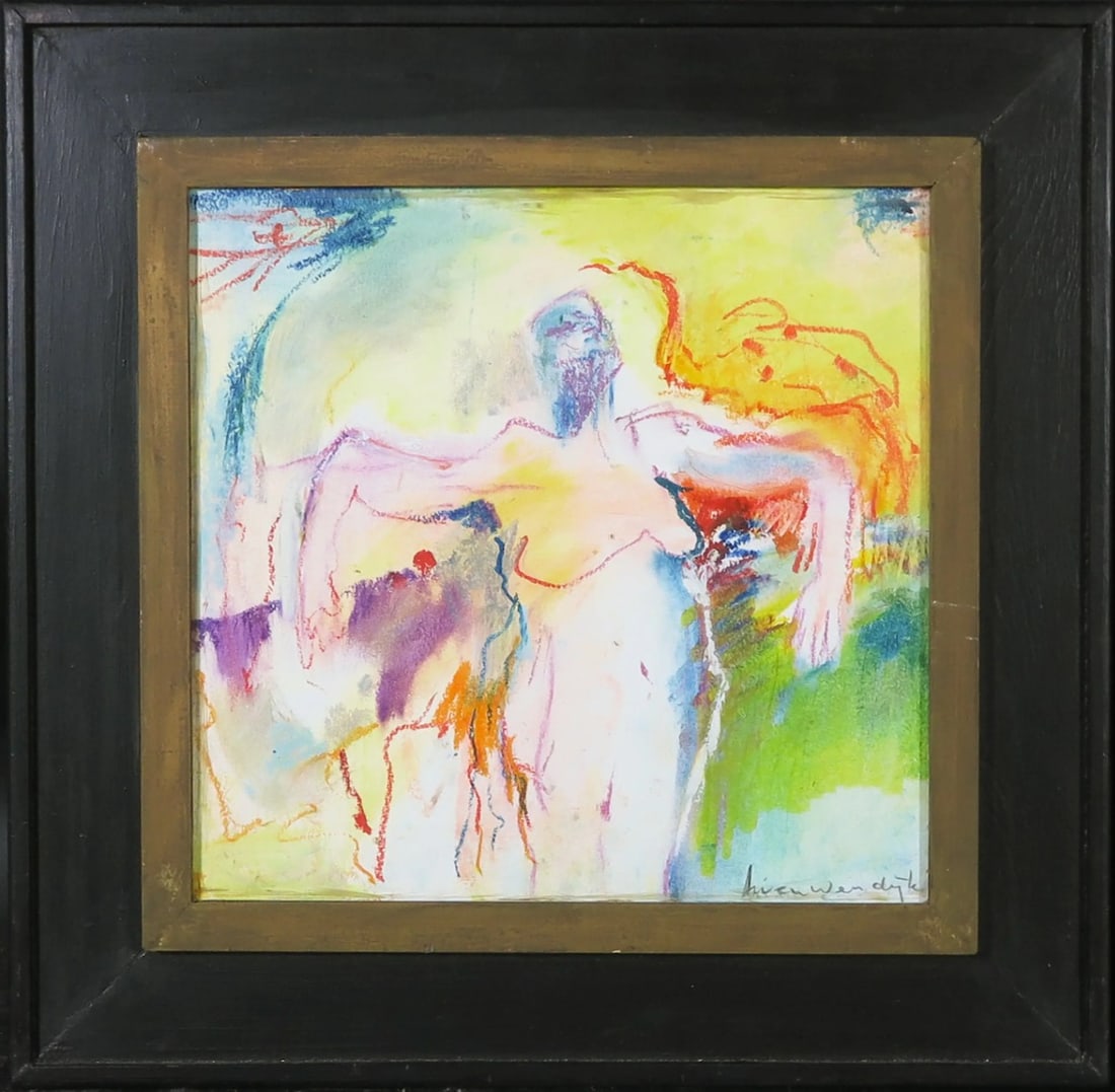 Helen Nieuwendijk - Pastel drawing - Hand signed: Artist: Nieuwendijk, Helen Title: Lentegevoel Technique: Pastel drawing on Handmade paper size: 30 x 31 cm. (11,8 x 12,2 inch) Framed: 45,5 x 46,5 cm. (17,9 x 18,3 inch) Mo