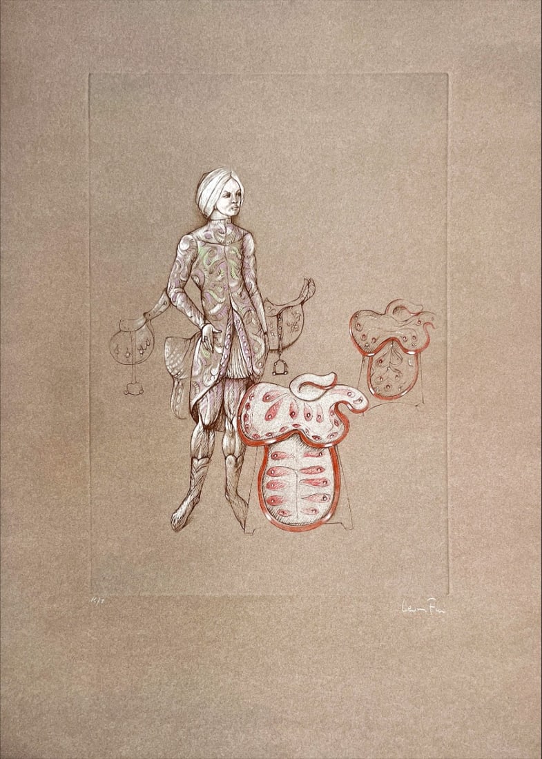 Fini, Leonor - Etching.: Artist: Fini, Leonor Title: Variations Technique: Etching on Handmade paper size: 64 x 47 cm. (25,2 x 18,5 inch) Framed: Not framed More Information Hand-Signed and num