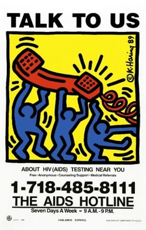 Keith Haring - Serigraph: Artist: Haring, Keith Title: Talk To Us Technique: Serigraphic on Paper size: 44 x 27,5 cm. (17,3 x 10,85 inch) Framed: Not framed More Information About the artist Keith Allen Haring (1958–1990),