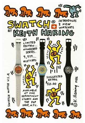 Keith Haring - Serigraph: Artist: Haring, Keith Title: Swatch Technique: Serigraphic on Paper size: 90 x 60,5 cm. (35,45 x 23,8 inch) Framed: Not framed More Information About the artist Keith Allen Haring (1958–1990), born