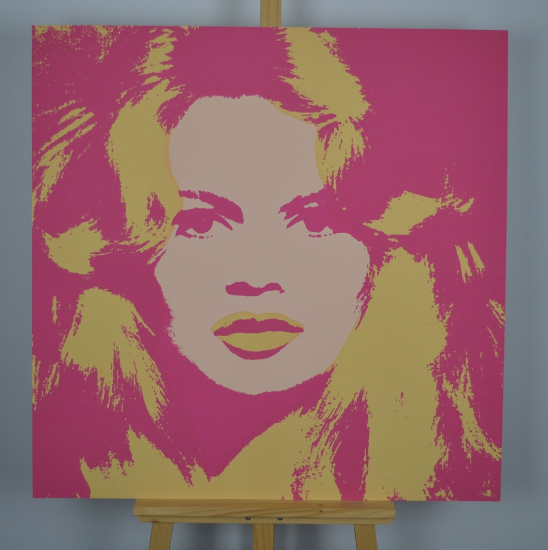 Andy Warhol - Silkscreen - Brigitte Bardot: Artist: Warhol, Andy Title: Brigitte Bardot Technique: Silkscreen on Museum board (heavy weight paper) size: 91 x 91 cm. (35,85 x 35,85 inch) Framed: Not framed More Information</