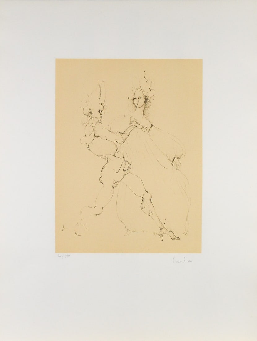 Fini, Leonor - Etching.: Artist: Fini, Leonor Title: Croqius2 Technique: Etching on Handmade paper size: 66 x 47 cm. (26 x 18,5 inch) Framed: Not framed More Information Hand-Signed and numbere