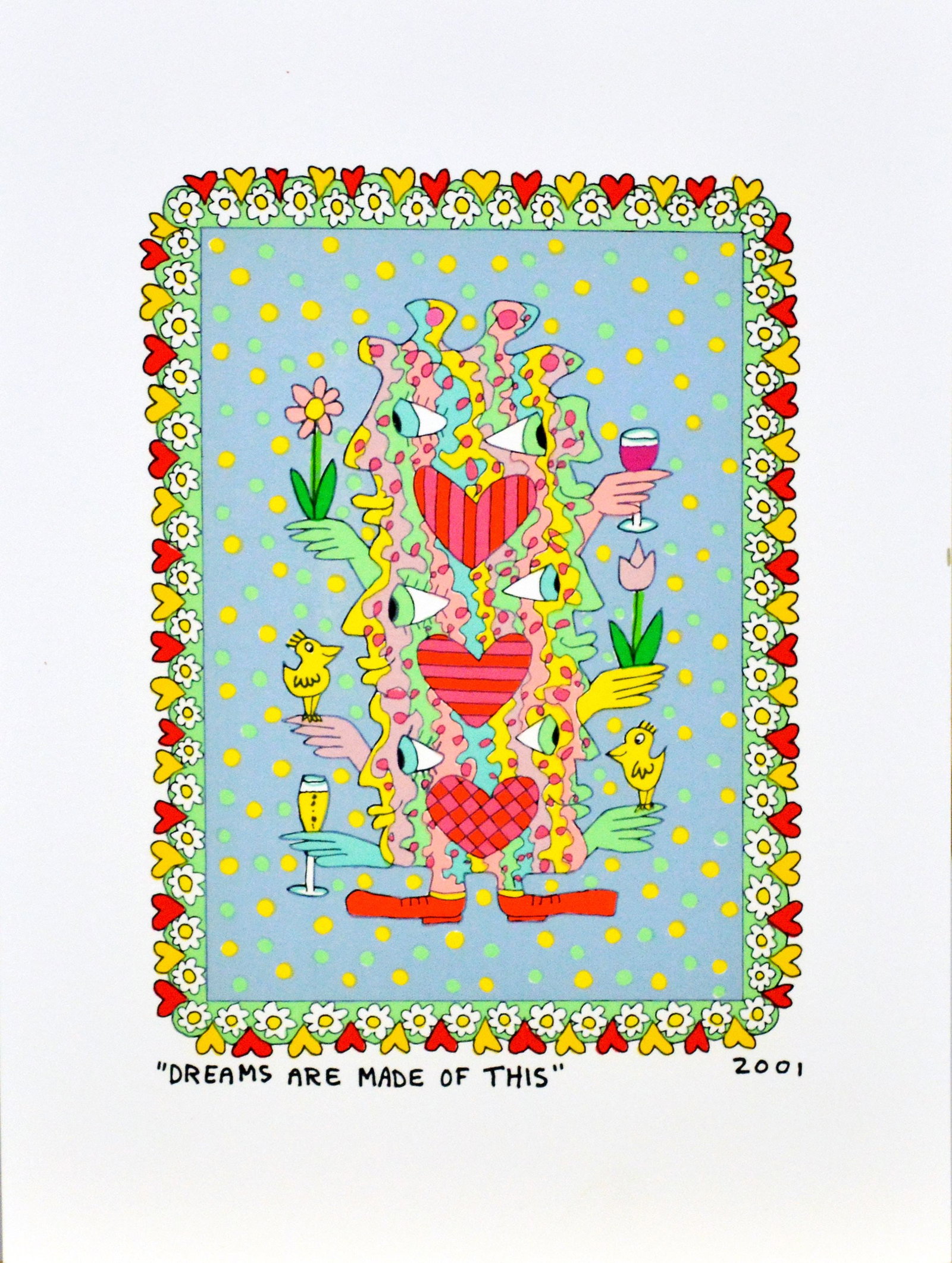 Rizzi, James - Silkscreen: Artist: Rizzi, James Title: Dreams are made of this Technique: Silkscreen on BFK Rives paper size: 27,5 x 20,5 cm. (10,85 x 8,05 inch) Framed: Not framed More Information<