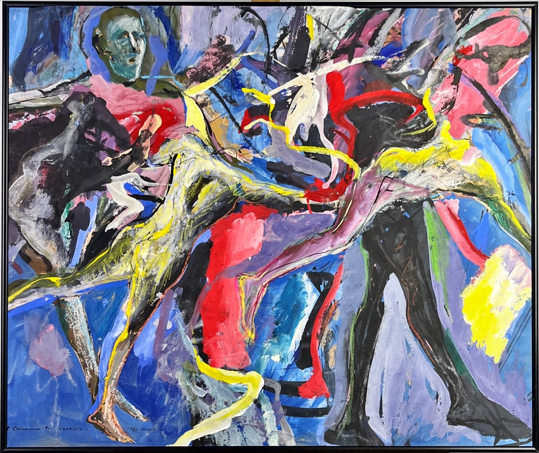 Mihai Chiuaru - Mixed techniques - Hand-signed: Artist: Chiuaru, Mihai Title: Capriciu Technique: Mixed techniques on Hardboard size: 59,5 x 74 cm. (23,45 x 29,15 inch) Framed: 61 x 73,5 cm. (24 x 28,95 inch) More Inform