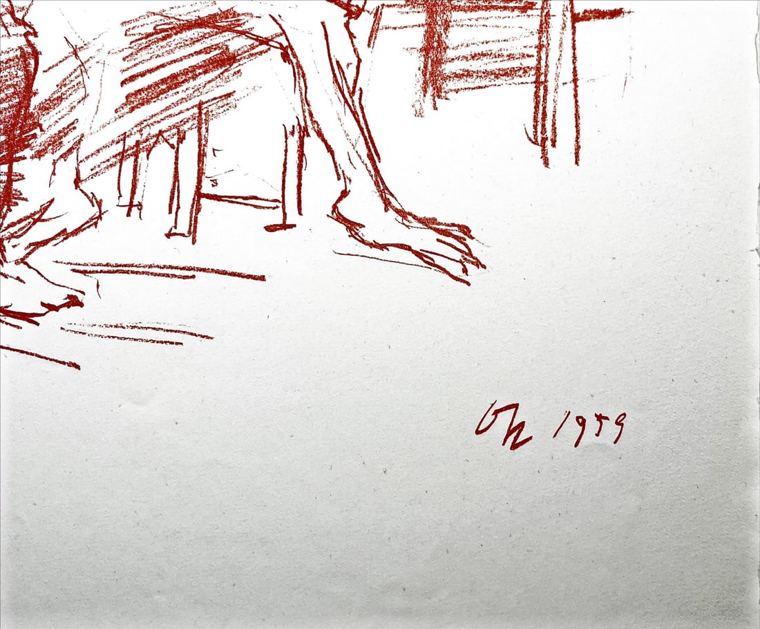 Kokoscha, Oscar - Lithograph - Signed: Artist: Kokoschka, Oscar Title: The action painter Technique: Lithograph on Bütten, Handmade paper size: 64 x 48,5 cm. (25,2 x 19,1 inch) Framed: Not framed More Information Limited edition.
