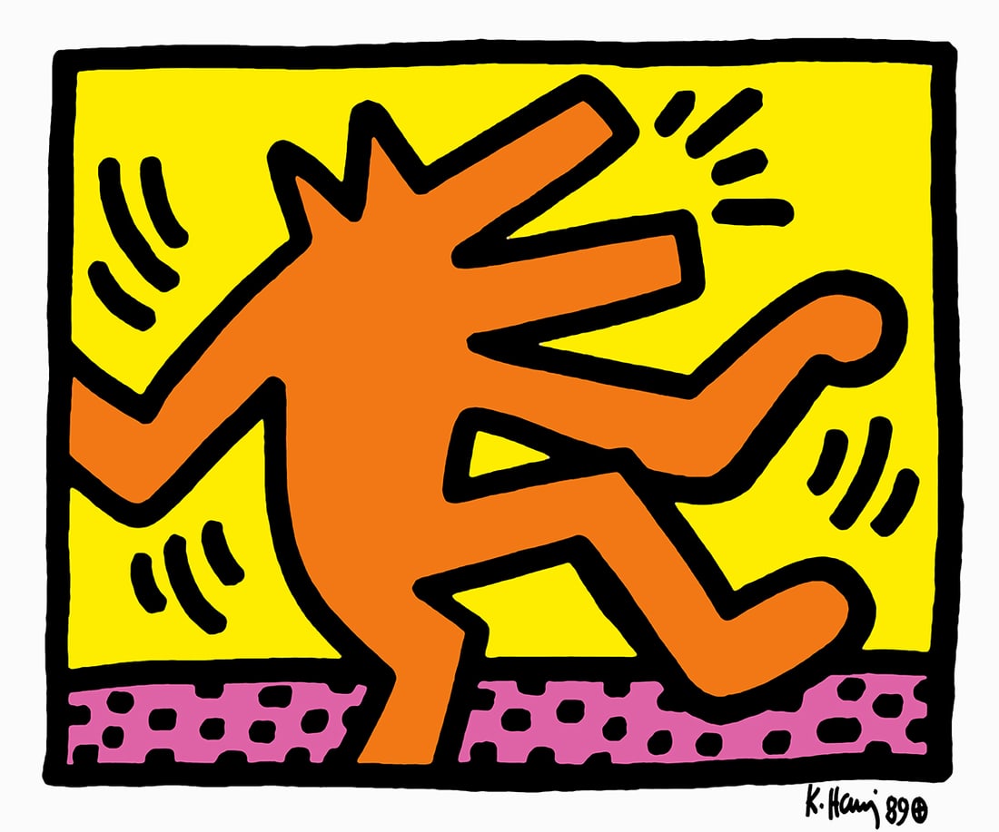 Keith Haring - Screenprint - Signed and hand numbered: Artist: Haring, Keith Title: Pop Shop Technique: Screenprint on Lenox museum board size: 50 x 60 cm. (19,7 x 23,6 inch) Framed: Not framed More Information Keith Haring 1958-1990 Signed in the plate,