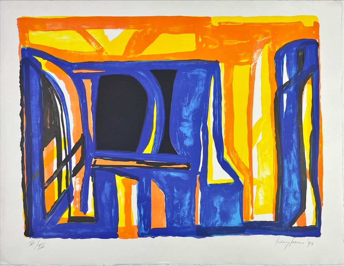 Theo Kuijpers - Lithograph - Hand signed: Artist: Kuijpers, Theo Title: Untitled Technique: Lithograph on Handmade paper size: 51 x 66 cm. (20,1 x 26 inch) Framed: Not framed More Information Theo Kuijpers 1939