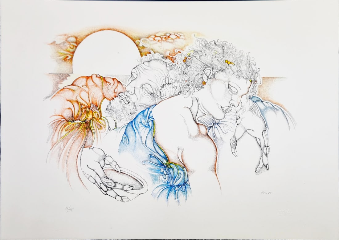 Giuliano Pini - Lithograph - Handsigned: Artist: Pini, Giuliano Title: The Sleeping Technique: Lithograph on Handmade paper size: 50 x 70 cm. (19,7 x 27,55 inch) Framed: Not framed More Information Giuliano Pi