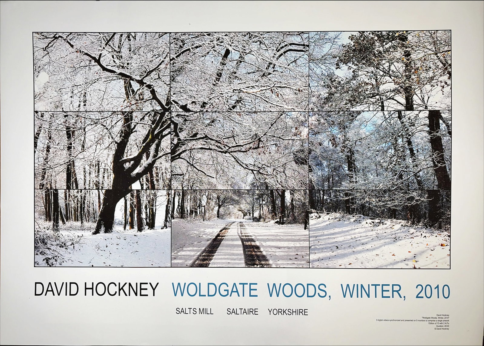 David Hockney - Poster Exhibition Woldgate Woods Winter 2010 (1 of 3)