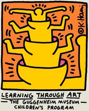 Keith Haring - Serigraph: Artist: Haring, Keith Title: Learning Through Art Technique: Serigraphic on Paper size: 78,5 x 63 cm. (30,9 x 24,8 inch) Framed: Not framed More Information