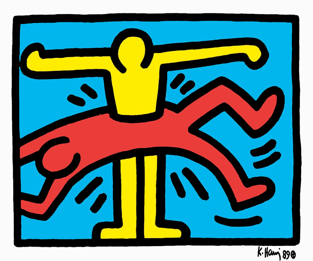 Keith Haring - Screenprint - Signed and hand numbered: Artist: Haring, Keith Title: Pop Shop Technique: Screenprint on Lenox museum board size: 50 x 60 cm. (19,7 x 23,6 inch) Framed: Not framed More Information Keith Haring