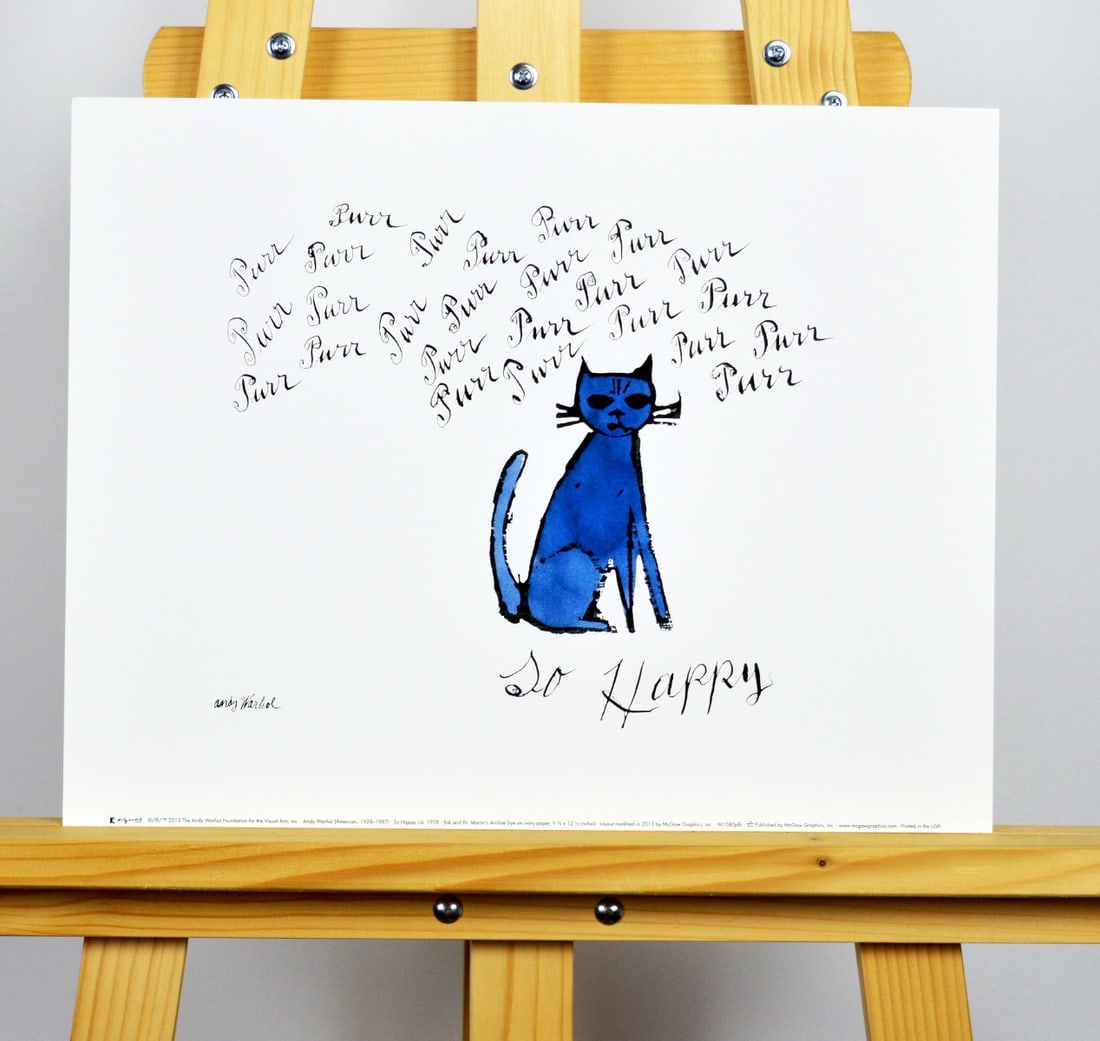 Andy Warhol - So Happy, Purr, Purr: Artist: Warhol, Andy Title: So Happy, Purr, Purr Technique: Offset lithograph on Thick fine art paper size: 28 x 36 cm. (11 x 14,15 inch) Framed: Not framed More Information Andy Warhol. So Happy,