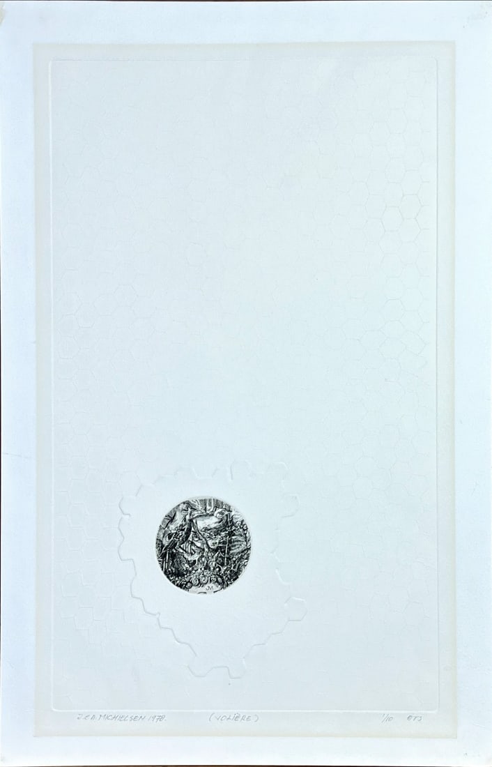 Jan (J.C.A.) Michielsen - Etching - Hand signed: Artist: Michielsen, Jan (J.C.A.) Title: Volière Technique: Etching on Handmade paper size: 58 x 37,5 cm. (22,85 x 14,75 inch) Framed: Not framed More Information Michie