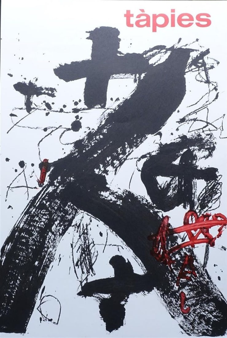 Anthoni Tapies - Exhibition poster: Artist: Tapies, Antoni Title: Exhibition poster Technique: Lithograph on Paper size: 73,5 x 50 cm. (28,95 x 19,7 inch) Framed: Not framed More Information Anthoni Tapie