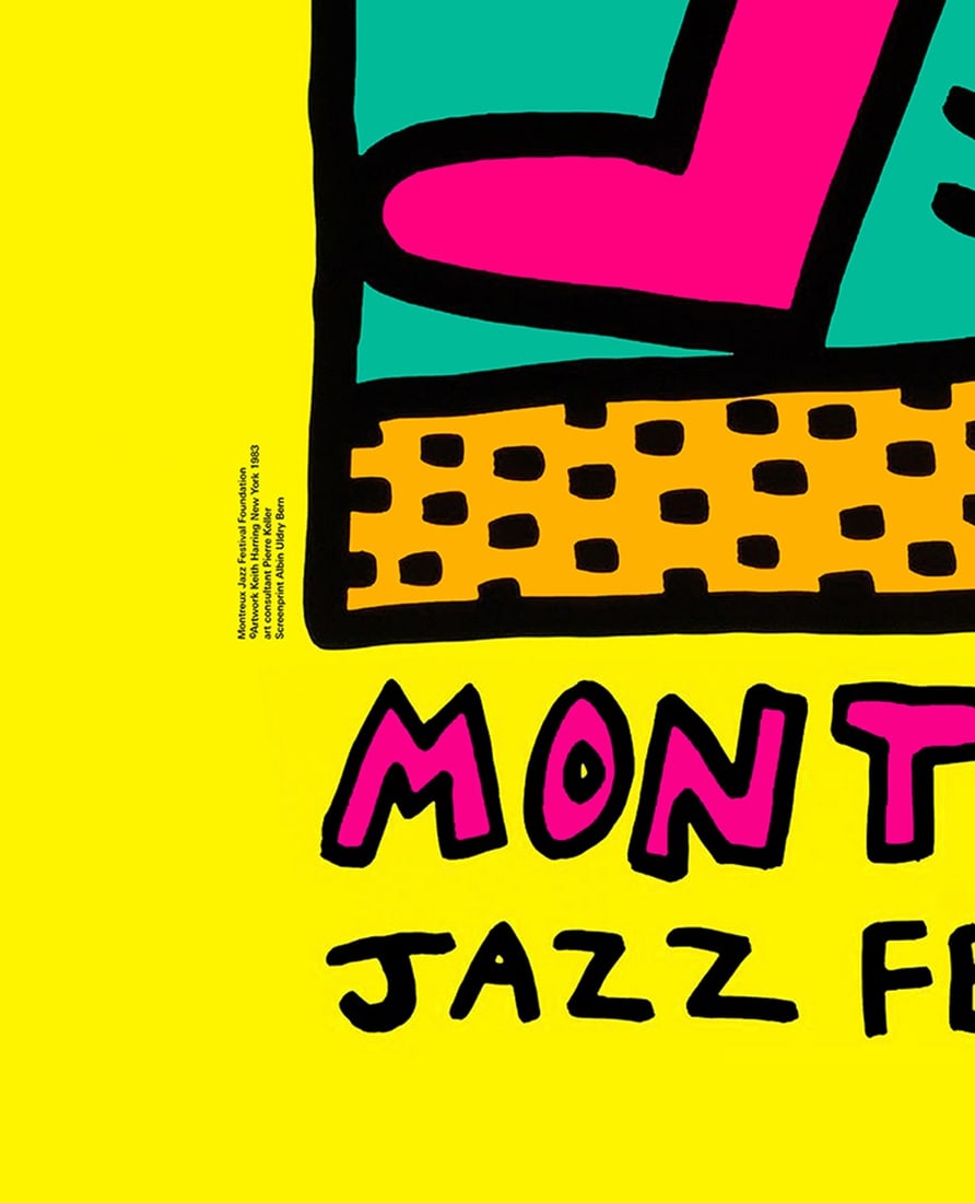 Keith Haring - Poster Montreux Jazz Festival 1983 - Signed: Artist: Haring, Keith Title: Montreux Jazz Festival 1983 III Technique: Poster on Heavy smooth paper size: 100 x 70 cm. (39,35 x 27,55 inch) Framed: Not framed More Information Keith Haring,