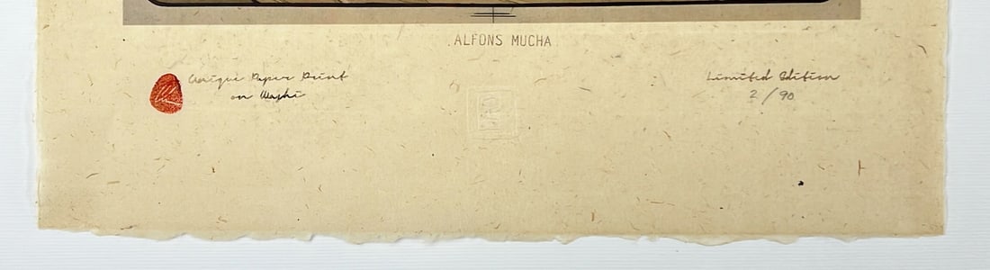 Mucha, Alphonse - Lithograph - Handnumbered (1 of 1)