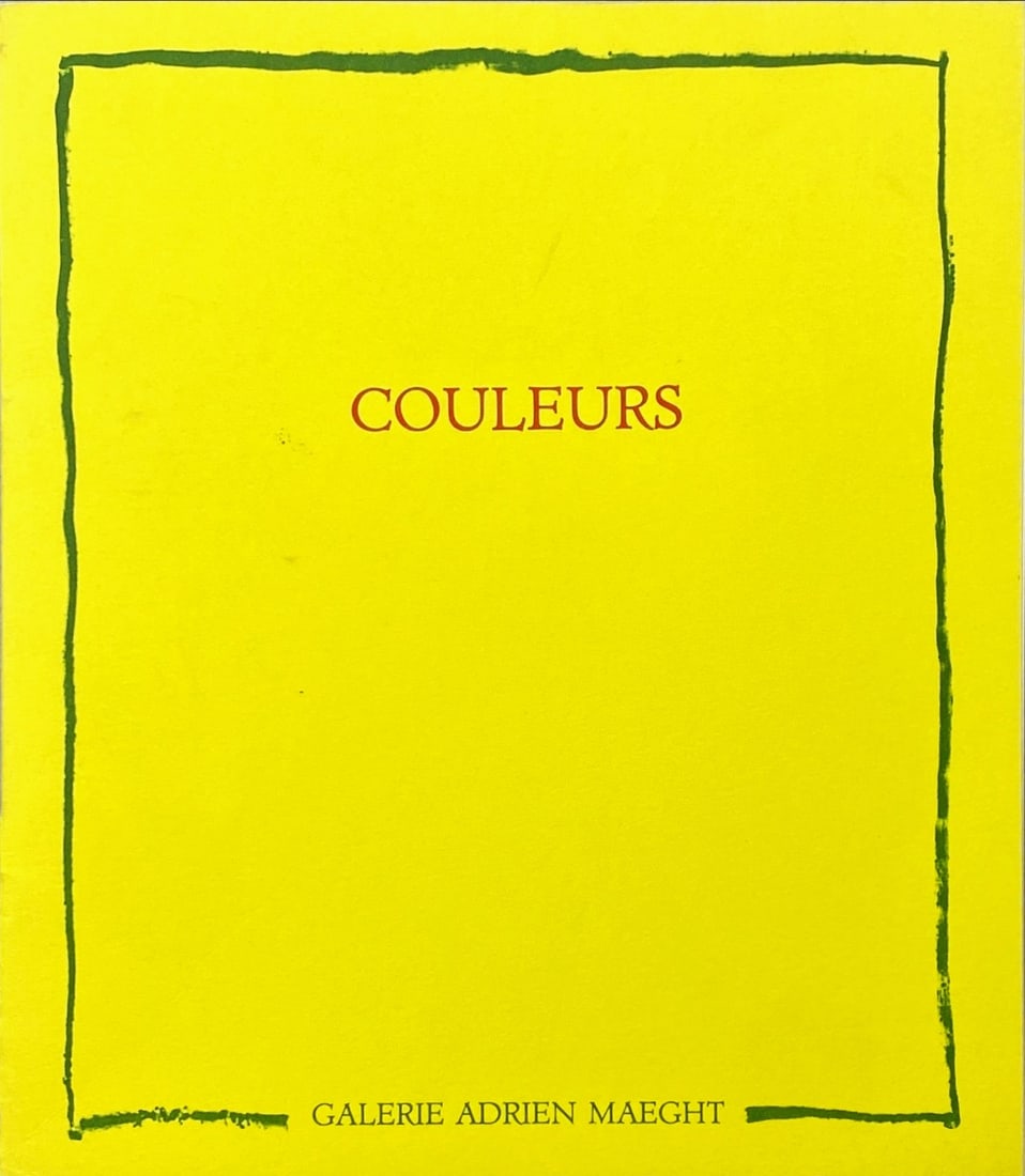 Catalogue of Gallery Maeght Paris: Artist: Galerie Adrien Maeght Title: Catalogue of Gallery Maeght Paris Technique: Magazine on Paper size: 24,5 x 21,5 cm. (9,65 x 8,45 inch) Framed: Not framed More Information Special and rare