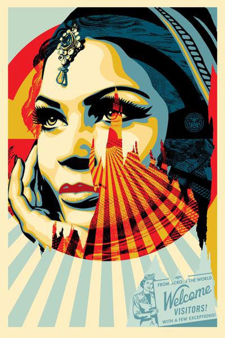 Fairey, Shepard - Target Exceptions - Hand-signed: Artist: Fairey, Shepard Title: Target Exceptions Technique: Offset lithograph on Speckle tone paper size: 91,5 x 61 cm. (36 x 24 inch) Framed: Not framed More Information<