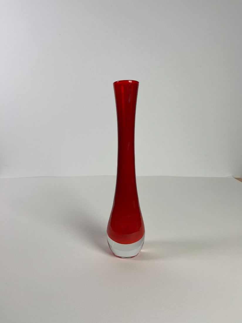 A very beautiful Murano vase: Artist: Murano Title: Murano vase Technique: Sculpture on Glass size: 30 x 7 cm. (11,8 x 2,75 inch) Framed: Not framed More Information Stunning hand made vase made by incredibly popular Venetian