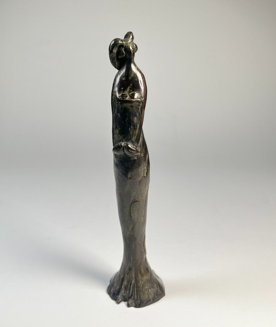 Bronze sculpture - with monogram - 3