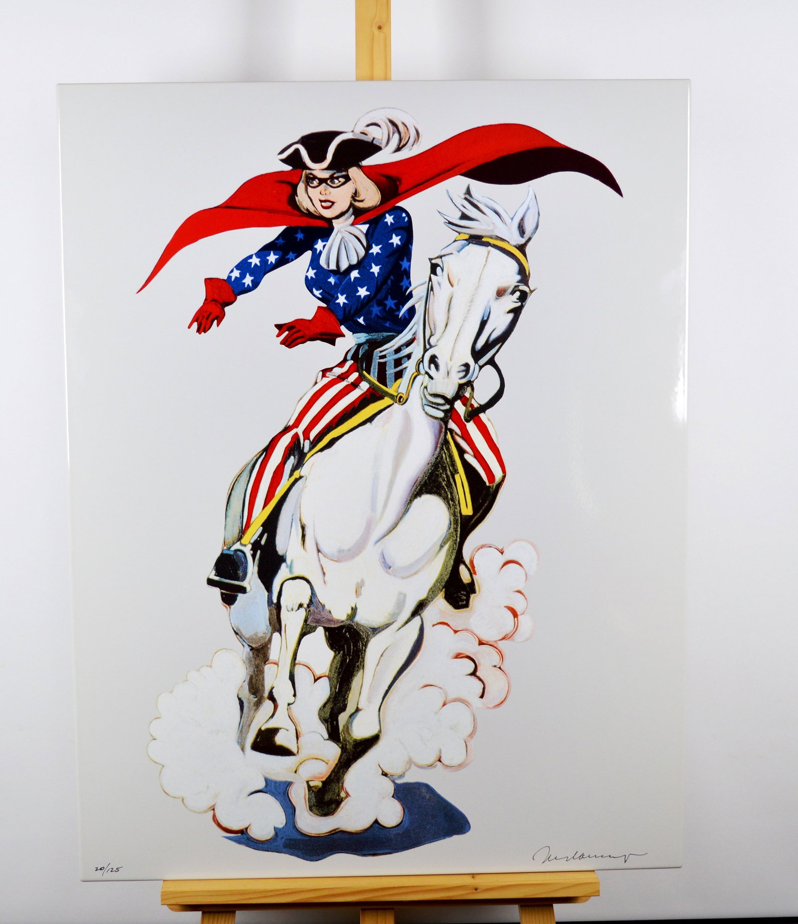 Mel Ramos - Miss America - Hand-signed - Enamel on steel (1 of 4)