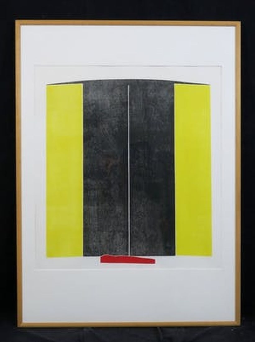 Nieboer, Tiddo - Woodcut - Hand signed: Artist: Nieboer, Tiddo Title: La chambre a coucher Technique: Woodcut on Fine art paper size: 113,5 x 8 cm. (44,7 x 3,15 inch) Framed: Not framed More Information Hands