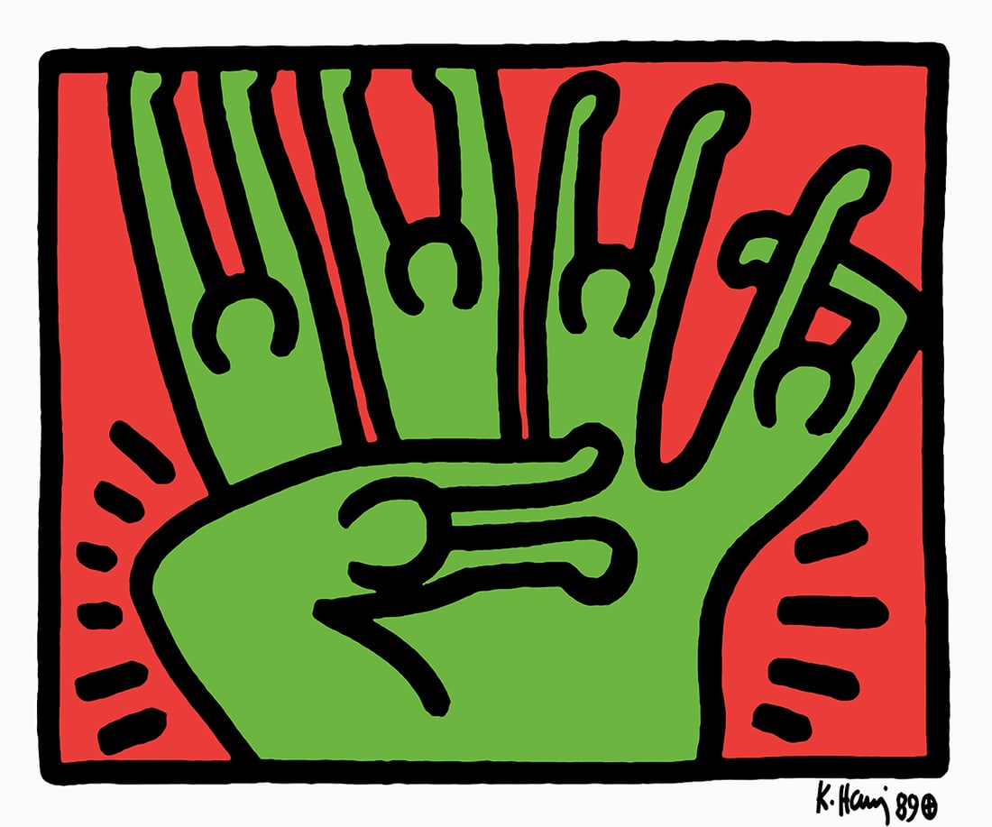 Keith Haring - Screenprint - Signed and hand numbered: Artist: Haring, Keith Title: Pop Shop Technique: Screenprint on Lenox museum board size: 50 x 60 cm. (19,7 x 23,6 inch) Framed: Not framed More Information Keith Haring 1958-1990 Signed in the plate,